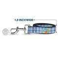 Load image into Gallery viewer, Dog Leash - THE WIZARD OF OZ Logo Gingham Checker Blues