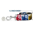 Load image into Gallery viewer, Dog Leash - The Wizard of Oz Dorothy and Toto Pose Blocks Blues/Yellows/Reds