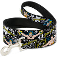 Load image into Gallery viewer, Dog Leash - Wonder Woman/Stars Black/White