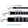 Load image into Gallery viewer, Dog Leash - Wonder Woman Floral Skull Black/Multi Pastel