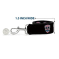 Load image into Gallery viewer, Dog Leash - Wonder Woman Floral Skull Black/Multi Pastel