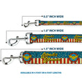 Load image into Gallery viewer, Dog Leash - WONDER WOMAN/Logo Americana Red/White/Blue/Yellow