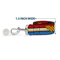Load image into Gallery viewer, Dog Leash - Wonder Woman Logo Stripe/Stars Red/Gold/Blue/White