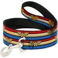 Load image into Gallery viewer, Dog Leash - Wonder Woman Logo Stripe/Stars Red/Gold/Blue/White