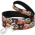 Load image into Gallery viewer, Dog Leash - Yellowstone Patches Stacked Browns/Reds/Yellows
