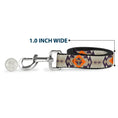 Load image into Gallery viewer, Dog Leash - Yellowstone Y Logo Native American Tribal Tans/Blue/Orange