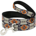 Load image into Gallery viewer, Dog Leash - Yellowstone Y Logo Native American Tribal Tans/Blue/Orange