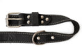 Load image into Gallery viewer, Traditional Black Leather Dog Collar