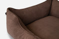 Load image into Gallery viewer, Bolster Beds Premium Chester & Lee | Fancy Corduroy Sleeper Dog Bed Brown
