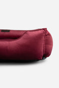 Load image into Gallery viewer, Bolster Beds Premium Chester & Lee | Vibrant Velvet Sleeper Dog Bed Wine