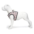 Load image into Gallery viewer, EcoBark Step In Dog Harness - XXXS to Small Breeds- Reflective Soft Mesh Harness for Teacup, Small Dogs and Puppies / Beige Plaid