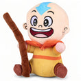 Load image into Gallery viewer, Dog Toy Squeaker Plush - Avatar the Last Airbender Avatar Aang Sitting Full Body Pose