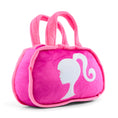 Load image into Gallery viewer, Dog Toy Squeaker Plush - Barbie Silhouette and Autograph Script Handbag Replica Pink/White