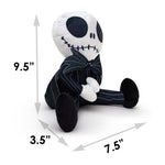 Dog Toy Squeaker Plush - The Nightmare Before Christmas Jack Sitting Pose