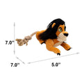Load image into Gallery viewer, Dog Toy Squeaker Plush - Disney The Lion King Scar Full Body Pose with Rope Tail