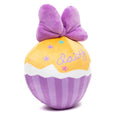 Load image into Gallery viewer, Dog Toy Squeaker Plush - Daisy Duck Script Cupcake with Pink Bow