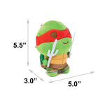 Dog Toy Squeaker Plush - Teenage Mutant Ninja Turtles Raphael Full Body Sais Pose Red