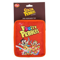 Load image into Gallery viewer, Dog Toy Squeaker Plush - Fruity Pebbles Fred Flintstone and Barney Rubble Cereal Box Replica Red