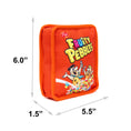Load image into Gallery viewer, Dog Toy Squeaker Plush - Fruity Pebbles Fred Flintstone and Barney Rubble Cereal Box Replica Red