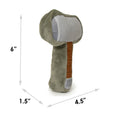 Load image into Gallery viewer, Dog Toy Squeaker Plush - Thor's Hammer Grays Browns
