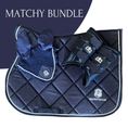 Load image into Gallery viewer, Deep Sapphire Saddle Pad Set