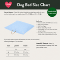 Load image into Gallery viewer, Dog Beds Premium Light Blue Waxed Cotton Canvas Dog Bed