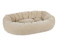 Load image into Gallery viewer, Bowsers Vintage Washed Calming Donut Dog Bed in blush