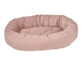 Load image into Gallery viewer, Bowsers Signature Solids Calming Donut Dog Bed in cherry-bones
