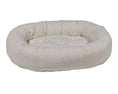 Load image into Gallery viewer, Bowsers Soft Textures Calming Donut Dog Bed in arctica