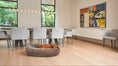 Load image into Gallery viewer, Bowsers Vintage Washed Calming Donut Dog Bed in aquarius