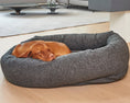 Load image into Gallery viewer, Bowsers Signature Solids Calming Donut Dog Bed in allumina