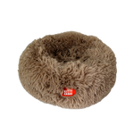 Kitty Kasa Plush Donut Cat Bed Brown Plush