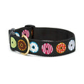 Load image into Gallery viewer, Up Country Donuts Extra Wide 1.5" Cast Brass Dog Collar