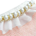 Load image into Gallery viewer, Hello Doggie Dream Pearls Dog Sweater Peach Faux Fur Cotton Handmade Dog Sweaters