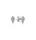 Load image into Gallery viewer, OLIVE & CHAIN Diamond Kite Stud Earring - White Gold, Pair
