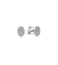 Load image into Gallery viewer, OLIVE & CHAIN Diamond Oval Stud Earring - Yellow Gold, Small, Single