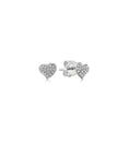Load image into Gallery viewer, OLIVE & CHAIN Diamond Heart Stud Earring - Rose Gold