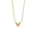 Load image into Gallery viewer, OLIVE & CHAIN Diamond Butterfly Necklace - Yellow Gold