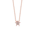 Load image into Gallery viewer, OLIVE & CHAIN Diamond Star Necklace - Rose Gold