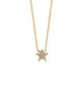 Load image into Gallery viewer, OLIVE & CHAIN Diamond Star Necklace - Yellow Gold