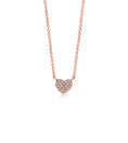 Load image into Gallery viewer, OLIVE & CHAIN Diamond Heart Necklace - Rose Gold
