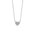 Load image into Gallery viewer, OLIVE & CHAIN Diamond Heart Necklace - White Gold
