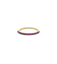 Load image into Gallery viewer, OLIVE & CHAIN Ruby Stackable Band - Yellow Gold, 5.0