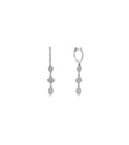 Load image into Gallery viewer, OLIVE & CHAIN Diamond Charm Drop Earring - White Gold