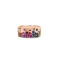 Load image into Gallery viewer, OLIVE & CHAIN Rainbow Celestial Cigar Band - Yellow Gold, 6.0