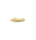 Load image into Gallery viewer, OLIVE & CHAIN Diamond 5 Stone Flush Band - Yellow Gold, 5.0