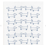 Dachshund Print Eco-Friendly Swedish Dishcloth