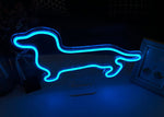 Dachshund Shape Neon Light