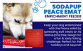 Load image into Gallery viewer, "Peace" Christmas Tree emat - Enrichment Lick Mat for Dogs and Cats | Christmas Tree design | SodaPup