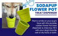 Load image into Gallery viewer, Large Flower Pot eCup Dog Treat Dispenser | Durable USA-Made Enrichment Toy | SodaPup